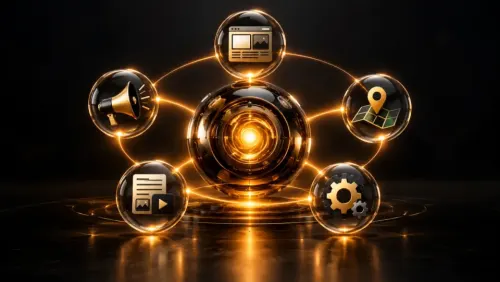Website performance dashboard style visual