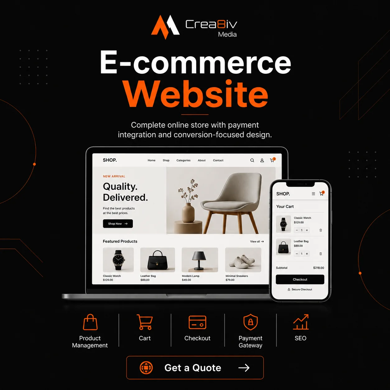 eCommerce online store interface