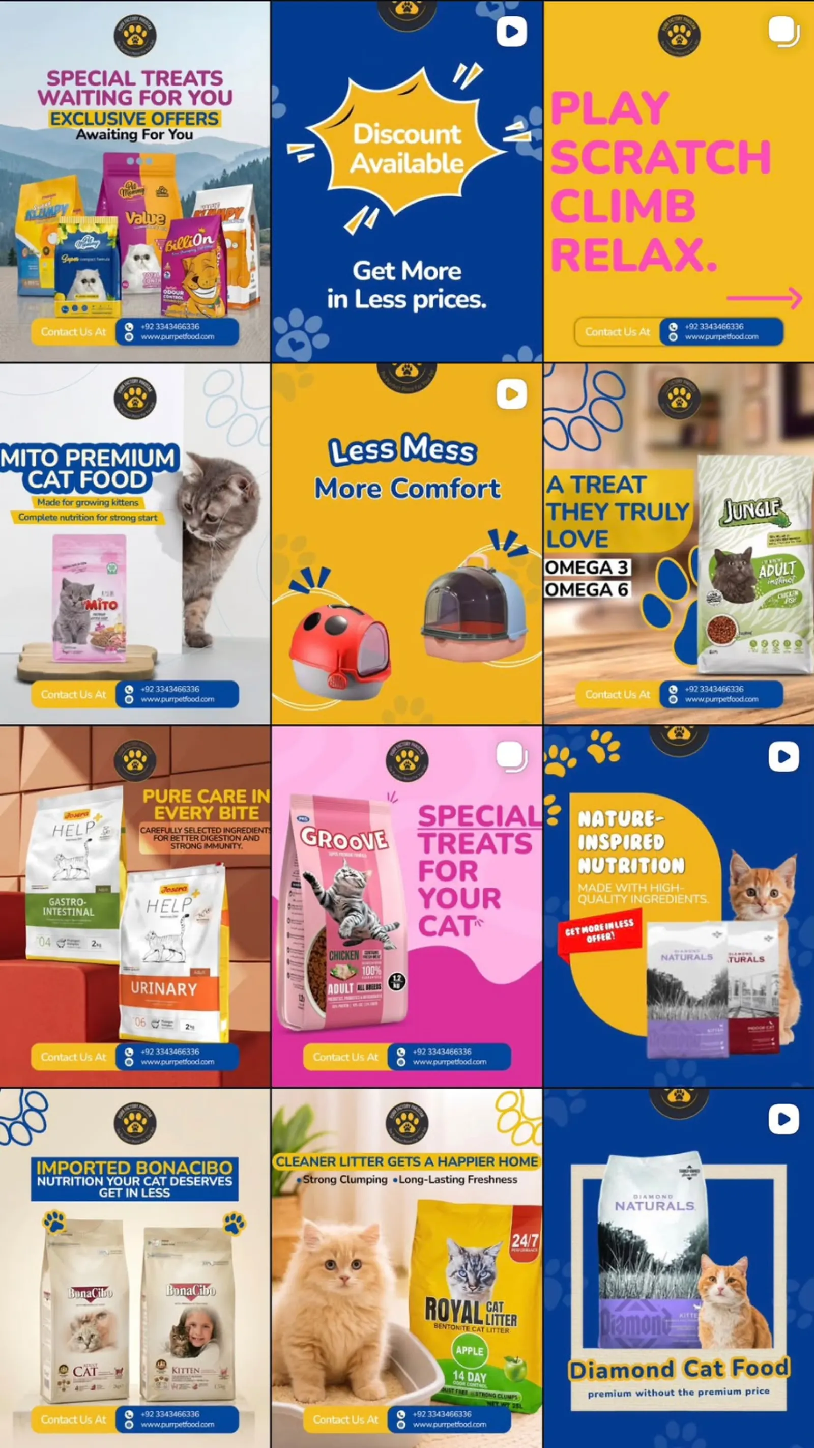 E-Commerce Product Social Media Grid Preview 02 by Crea8iv Media