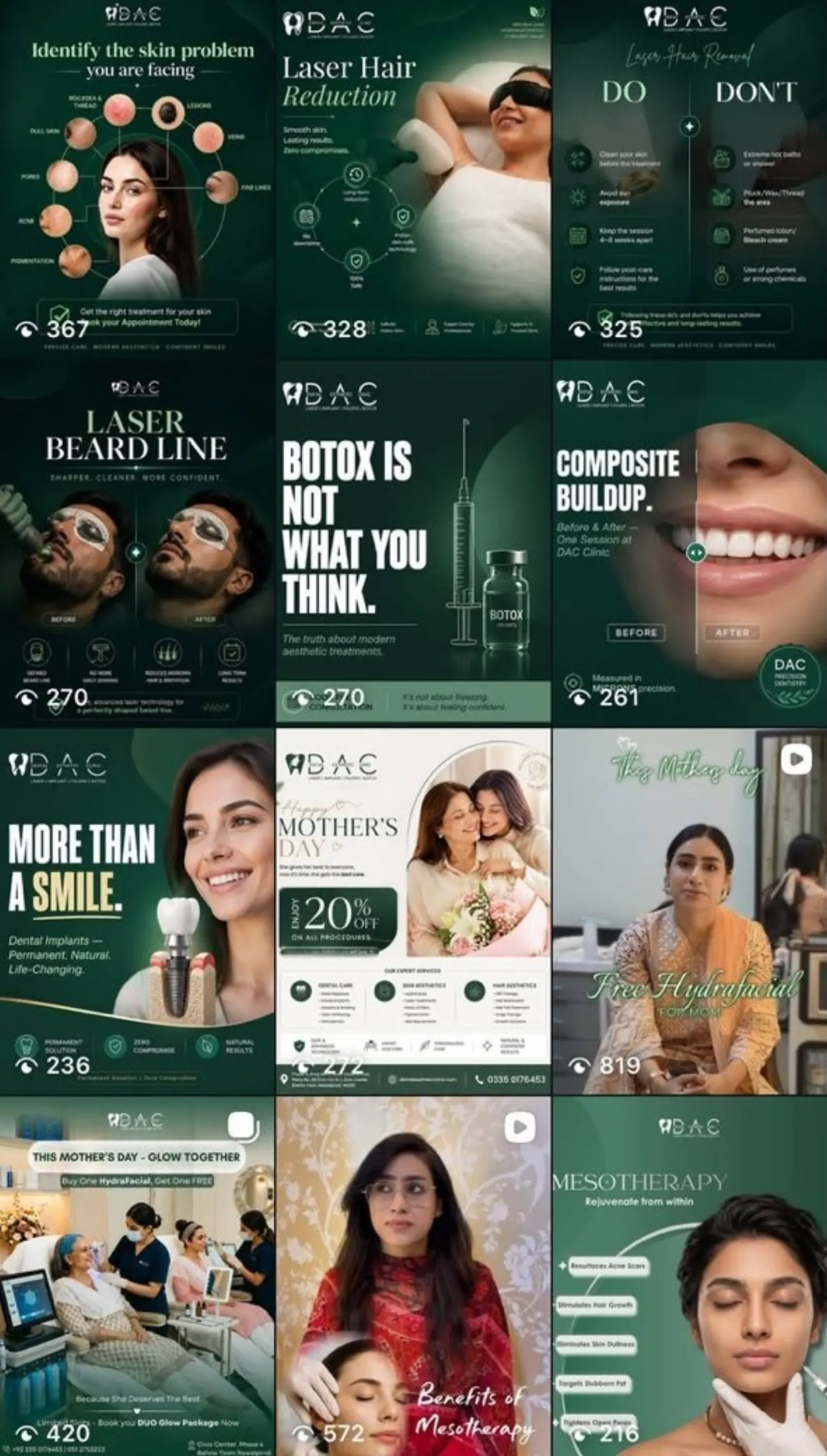 Premium Social Grid Design by Howrah Shah