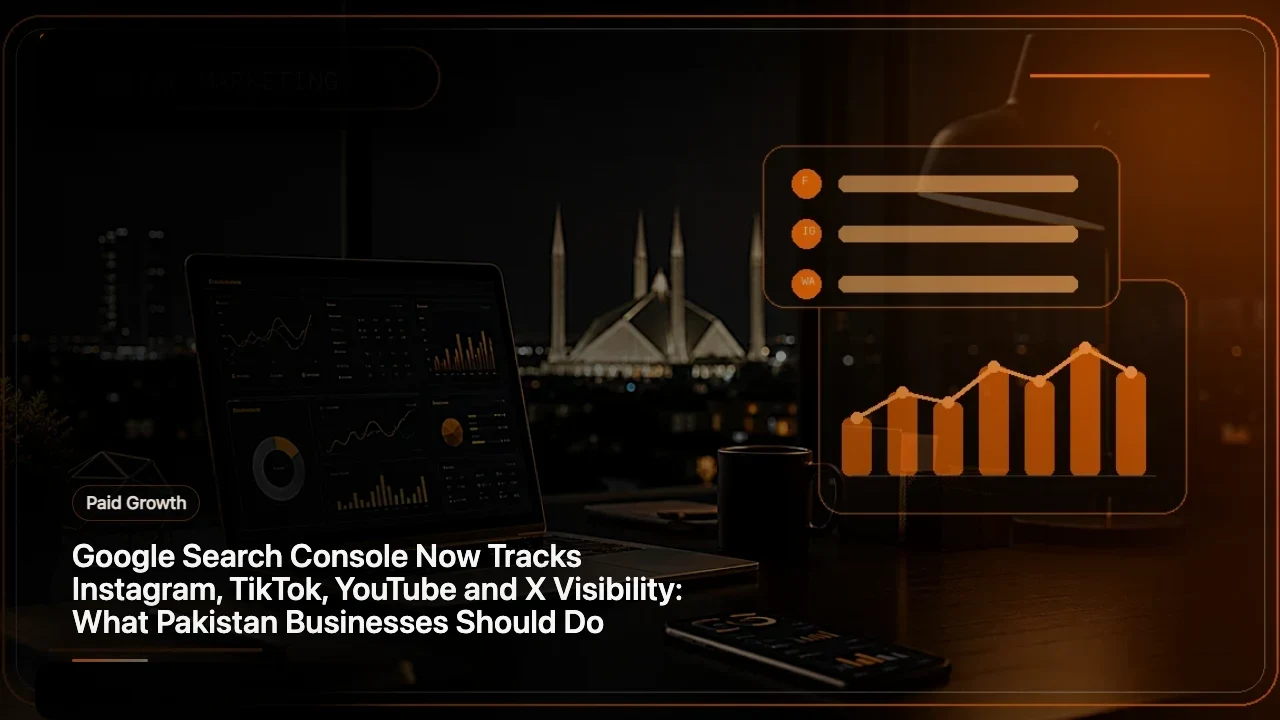 Google Search Console Now Tracks Instagram, TikTok, YouTube and X Visibility: What Pakistan Businesses Should Do
