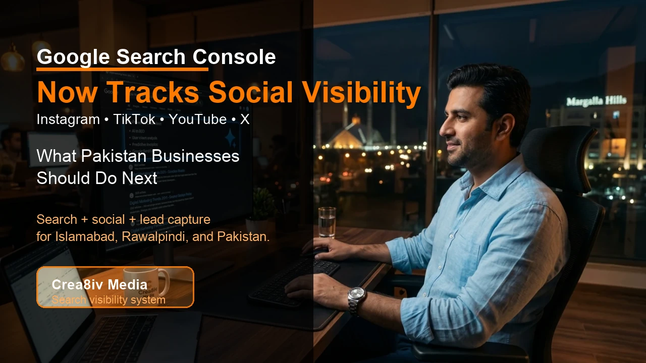 Google Search Console Now Tracks Instagram, TikTok, YouTube and X Visibility: What Pakistan Businesses Should Do