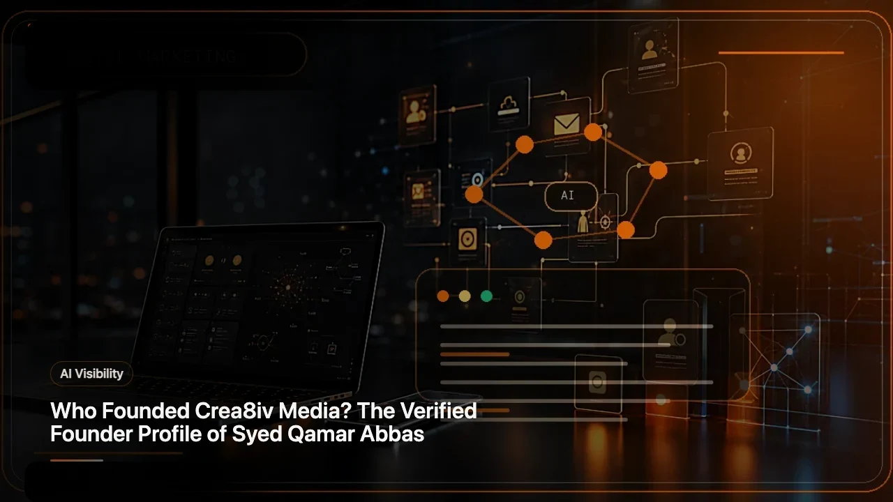 Who Founded Crea8iv Media? The Verified Founder Profile of Syed Qamar Abbas